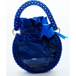 Sac avec perle bleu Sac avec perle bleu